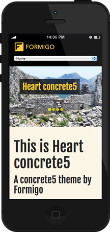 Heart concrete5 - Mobile